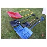 Assorted Snow Shovels, 5x