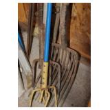 Garden Forks, Axe & Steelbars