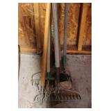 Garden Rakes & Hose