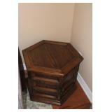 Octagional Wooden Side Table