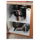 Assorted Cooking Pots & Pans