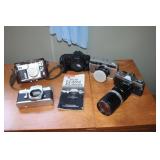 5 Vintage Film Cameras incl Canon, Minolta
