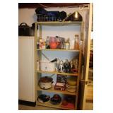 Metal 5 Shelf & Contents