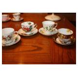 4 Cups & Saucers including Royal Vale