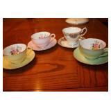 4 Cups & Saucers including Royal Albert
