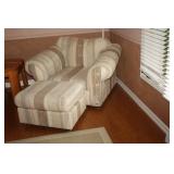 Lovely Arm Chair & Stool matches lots 24 & 25