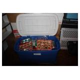 Tote of Christmas Decorations
