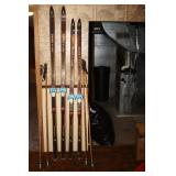 2 Pair of Ski's with Poles