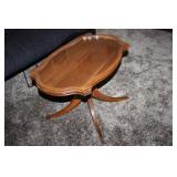 Side Table with Glass Tray 28 x 18 x 18H