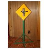 Mustang Sign on Stand 20 x 20 x 68H