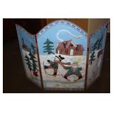 Christmas Fireplace Screen