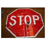 Metal Stop/Slow Sign