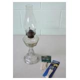 Vintage Oil Lamp 17.5H