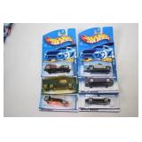 6 Hot Wheels