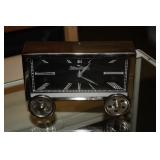 Vintage Clock on Wheels