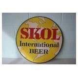 Double Sided Cardboard Skol Beer Sign 24D