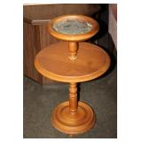 Vintage Wooden Ashtray Stand 24 H