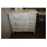 White 3 Drawer Dresser 42.5 x 19.5 x 37.5H