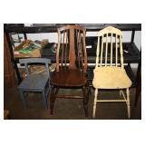 3 Wooden Chairs
