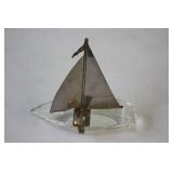 Glass & Metal Sailboat