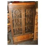 Vintage Display Cupboard 30.5 x 14 x 57H some wear