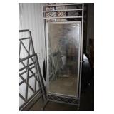 Metal  Stand Mirror 22.5 x 66.5H