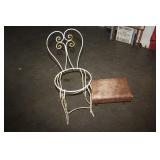 Parlour Chair no seat & Footstool