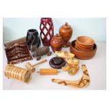 Selection of Wooden Items