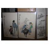 3 Large Oriental Prints