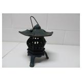 Cast Iron Pagoda Garden Lantern 12H
