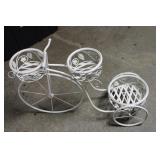 Metal - 3 Flower Pot , Bicycle Stand