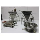 Vintage Food Mill French Fry Cutter & Aluminum