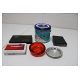 Tins, Ashtrays, Cigarette Holder