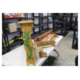 Handcrafted Wooden Shelves & Coat Rack Largest 36L