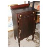 Wooden Vintage Record Cabinet19x14.5x40H,needs TLC