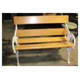 Garden Bench with Cast Ends 42Wide