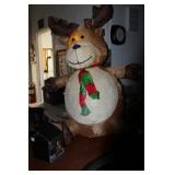 Illuminated Inflatable Reindeer