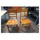 Pair of Wooden Chairs