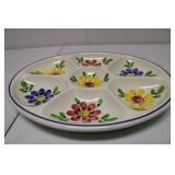 Portugal- Handpainted Ceramic Floral Serving Dish