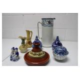 Decorative Pieces incl Delft, Large Pitcher 12.5H