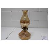 Vintage Carnival Glass Oil Lamp