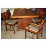 Art Deco Design Table & 6 Chairs with undermount