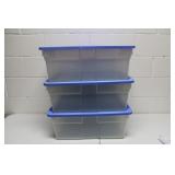 3 Rubbermade Totes