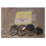7 Canadian Dollar Coins