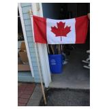 Canadian Flag on Pole