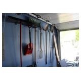 Contents of Garage Wall - Garden Tools