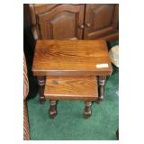 2 Small Wooden Tables