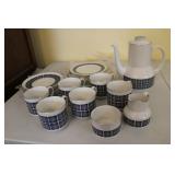 Royal Doulton 'Medallion' TC1077 6place Coffee Set