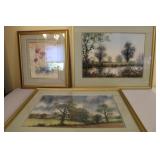 3 Framed Prints 21x17