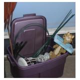 Tote with Garden Decor